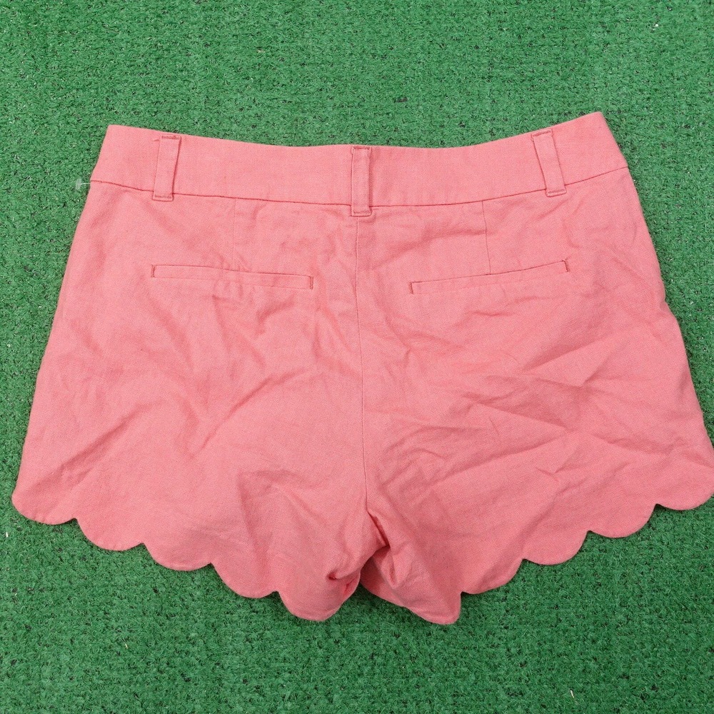 J CREW PINK LINEN BLEND SHORTS WOMENS SIZE 4 - Picture 3 of 6
